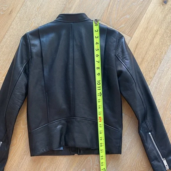 GAP Black Leather Jacket - Picture 8 of 11
